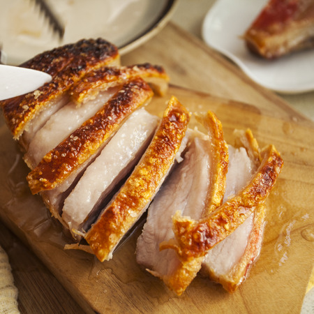 Hong Kong-style roast porkの写真素材