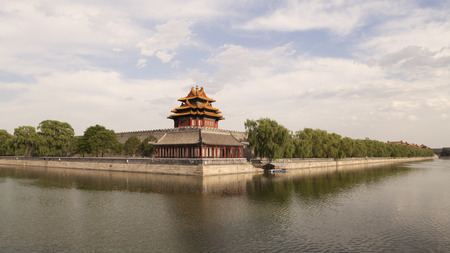 Beijing Forbidden City turretのeditorial素材