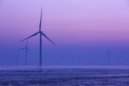Coastal wind powerの写真素材