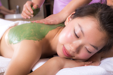 Chinese woman spaの写真素材