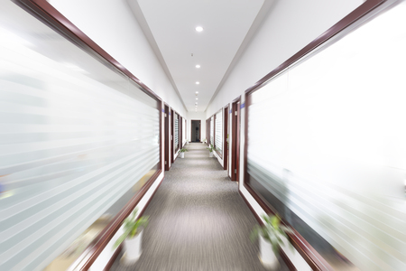Fuzzy office corridorのeditorial素材