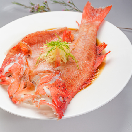 Cooked red grouper