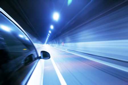 The car in the tunnel