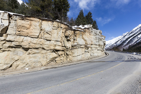 high altitude outdoor snow mountain road, tibetの写真素材