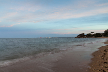 Landscape view of Brisbane Coastal beach, Australiaの写真素材