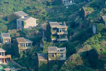 
China's Shengsi Islands, abandoned old town houseの写真素材