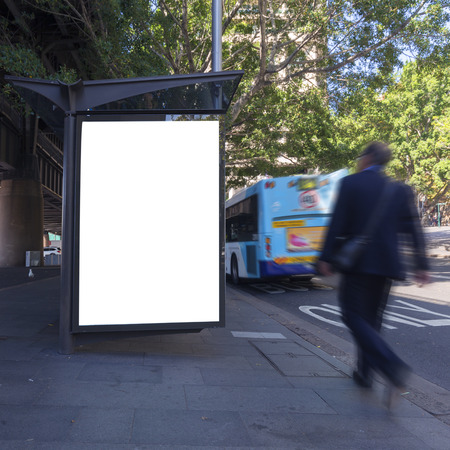 
Sydney City Traffic, Bus Stopの写真素材
