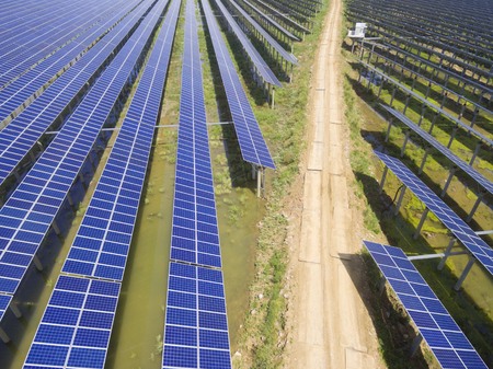Large-scale arrangement of solar power plants, clean non-polluting energy