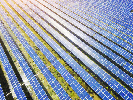 Large-scale arrangement of solar power plants, clean non-polluting energy