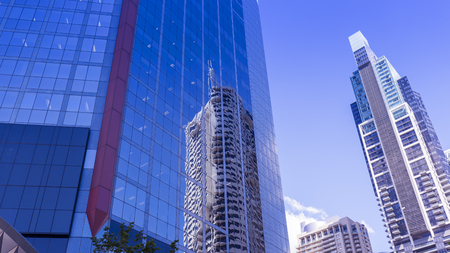 high rise buildings in the cityのeditorial素材