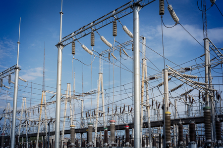 Structure of Electric Power Transformer Stationの写真素材