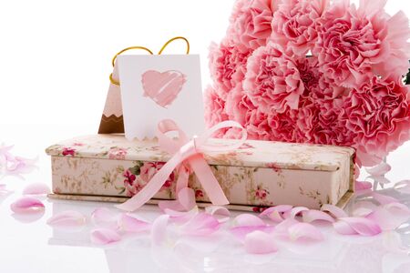 Mother's Day, Valentine's Day, Mom or Lover, Warm Gifts and Cardsの写真素材