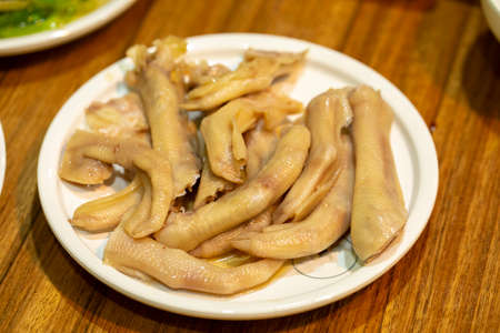 Taiwanese Food Traditional Snack Smoked Goosefootの写真素材