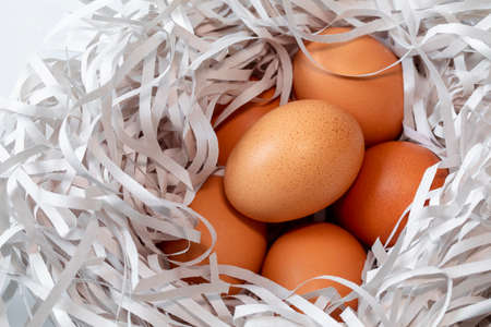 Put the eggs in a cushion shaped like a bird's nest