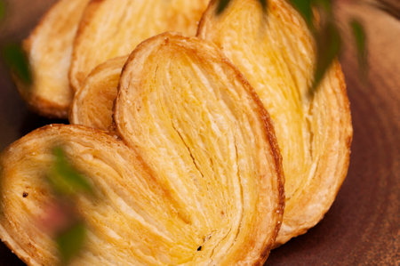 Crispy Cookie Mille Layer Butterfly Pieの写真素材