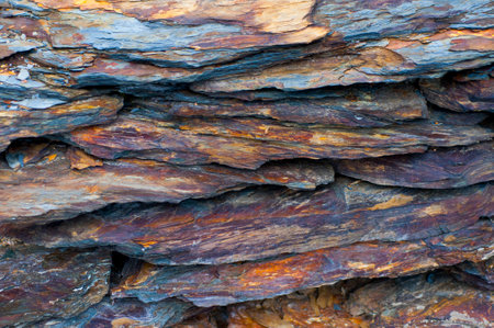 Background material, texture sandstone slateの写真素材