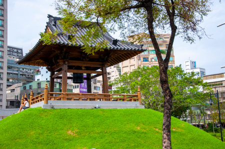 Nishi Honganji Temple in Ximending, the remains of Japanese temples in Taipei City(2016 10 24 Taipei, Taiwan)のeditorial素材
