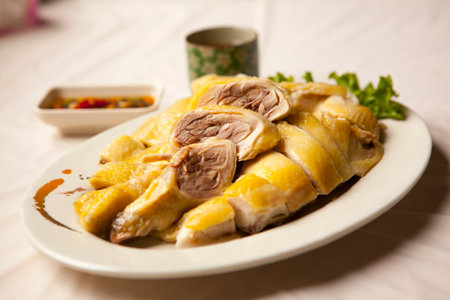 Taiwan's famous dish boiled chickenの写真素材