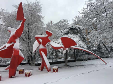 winter dance scultureのeditorial素材