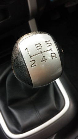 Closeup photo of car interiors in bright lightの写真素材