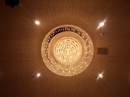 Chandelier from bottom viewの写真素材