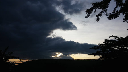 Art of sunset sky.の写真素材