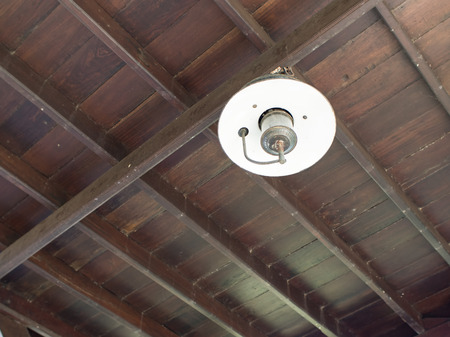 The old ceiling lightsの写真素材