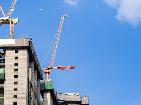 Construction cranesの写真素材