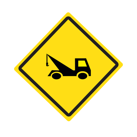 Signs warn truckのイラスト素材
