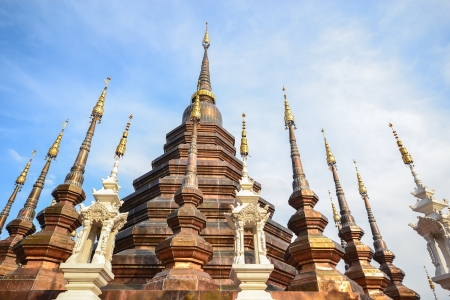 Group of ancient pagodasの写真素材