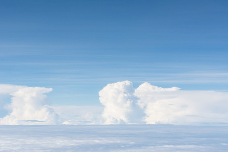 Fluffy cloudの写真素材
