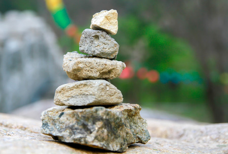 Stacked stonesの写真素材