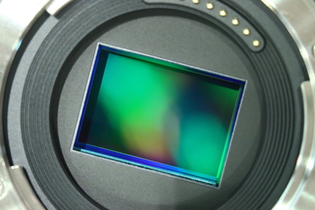 image sensor in dslr cameraの写真素材