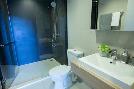 NAKHORNRATCHASIMA  THAILAND OCT 11: Luxury Interior living room with kitchen zone and restaurant set atthe valley khaoyai condominium on october 11,2015のeditorial素材