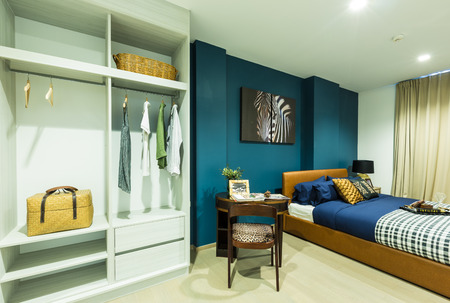 NAKHORNRATCHASIMA  THAILAND OCT 11: Luxury Interior living room with kitchen zone and restaurant set atthe valley khaoyai condominium on october 11,2015のeditorial素材