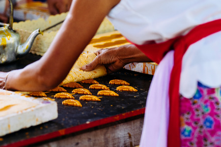 Nakhon ratchasima  Candle Festival, The Candles are carved out of wax, Thai art  July 17, 2016, Nakhon ratchasima, Thailand.のeditorial素材