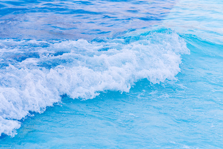 Blue wave on a beach