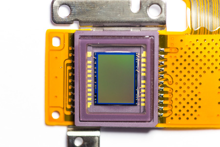 Digital camera sensor isolatedの写真素材
