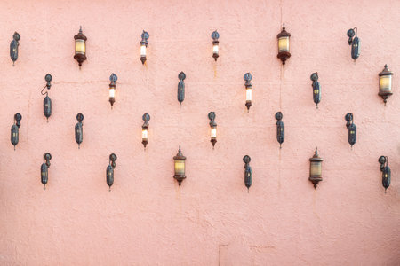 Moroccan style vintage lampの写真素材