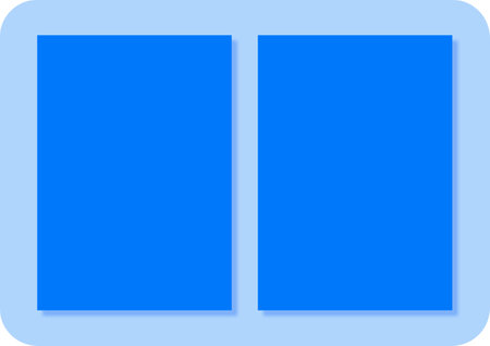 blue square buttonの写真素材