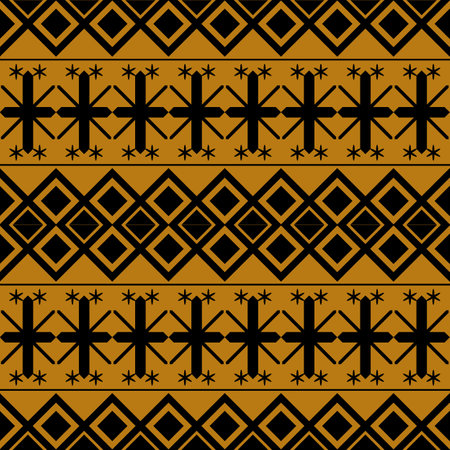 Seamless pattern. Geometrical background. Tribal motif. Textile rapport.