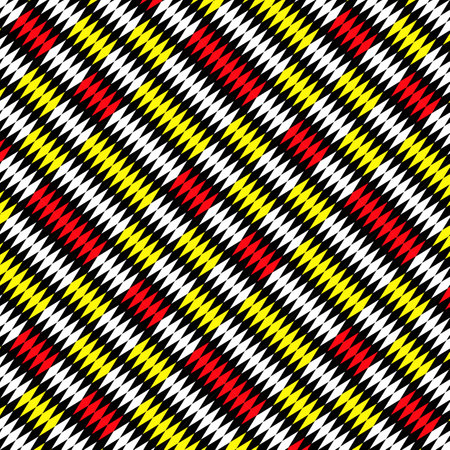 Seamless pattern with diagonal red and black plaid. Vector illustration.