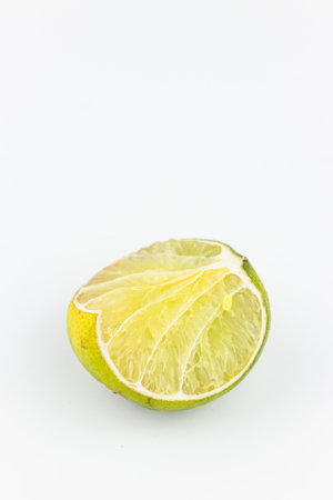 Lime isolated on white background with clipping path. Fresh lime fruit.