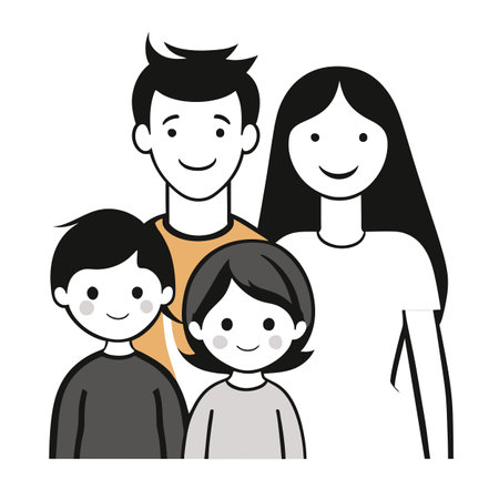 Family design over white background, vector illustrationの写真素材