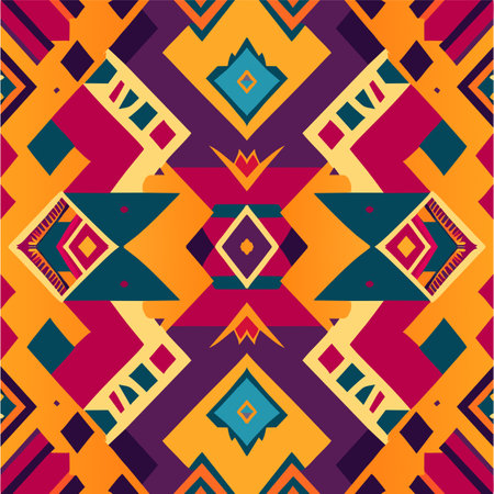 Ethnic seamless pattern. Tribal vector ornament. Aztec style.の素材
