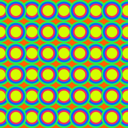 Seamless pattern with circles in retro style. Vector illustration.の写真素材