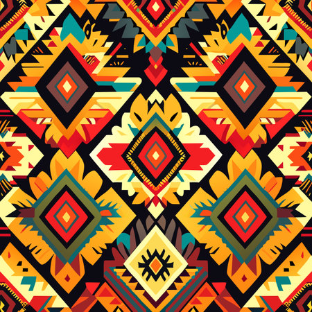 Geometric ethnic aztec seamless pattern. Tribal aztec background. Native american indian ornament.