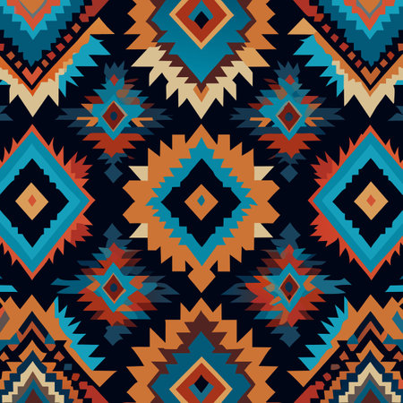 Ethnic boho seamless pattern. Tribal aztec vector texture.の写真素材