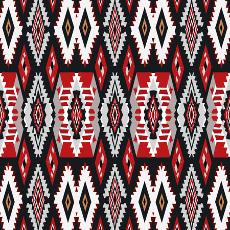 Seamless ethnic pattern. Tribal vector texture. Aztec style.