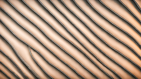 Abstract of wavy surface. Futuristic background with wavy lines.の素材